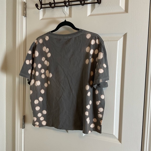 Goosebumps Bleach Dye Crop Tee Shirt in size X-Large - Picture 9 of 10